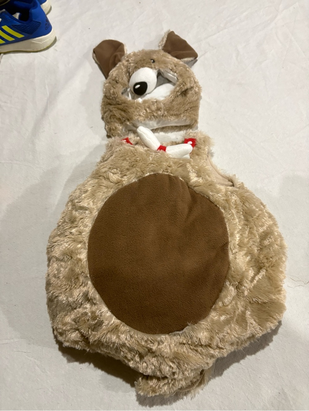 The Children's Place Plush Puppy Costume Hoodie in Beige and Brown
